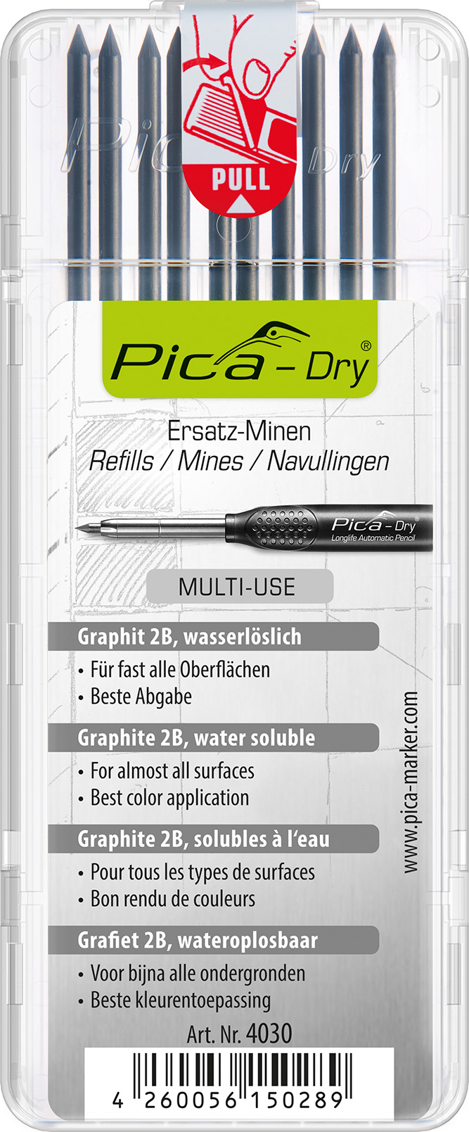 Pica DRY Ersatzminen Wasserlösliche „MULTI-USE“ Minen