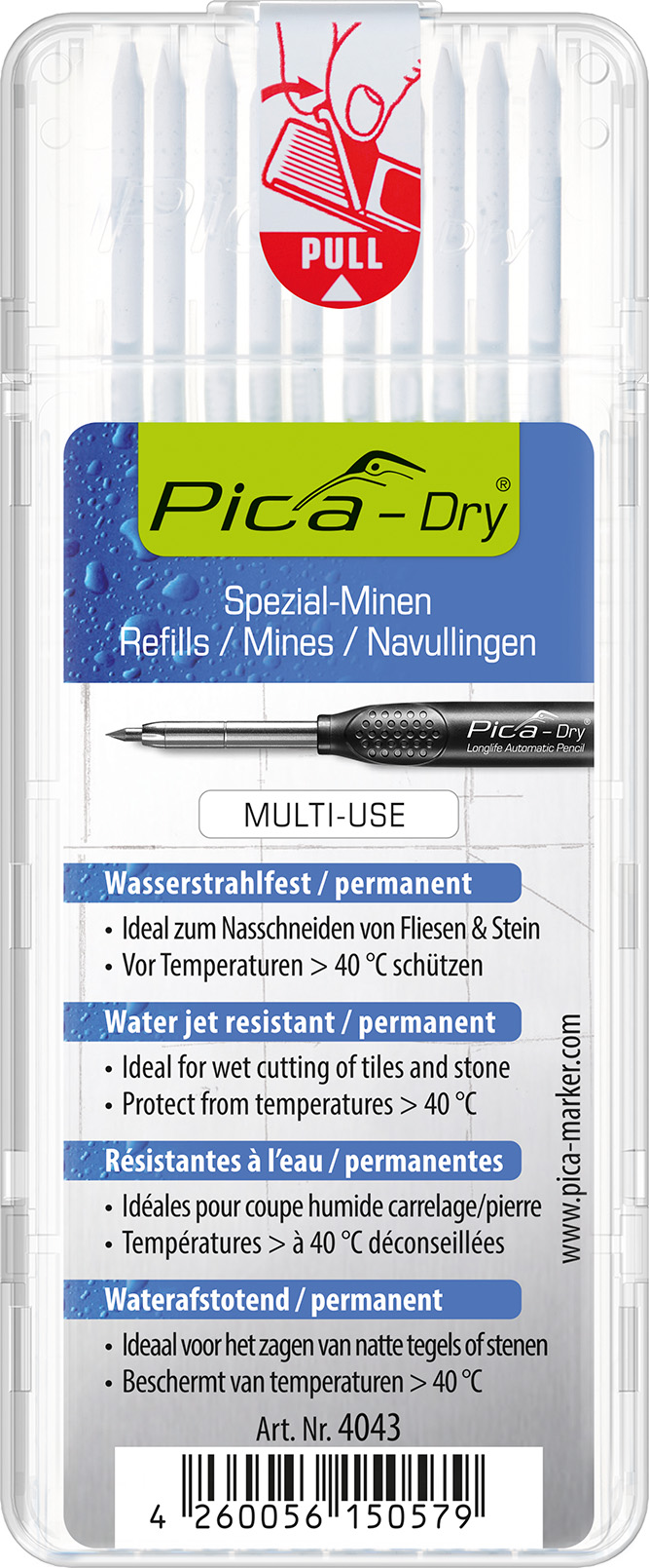 Pica DRY Spezialminen wasserstrahlfest