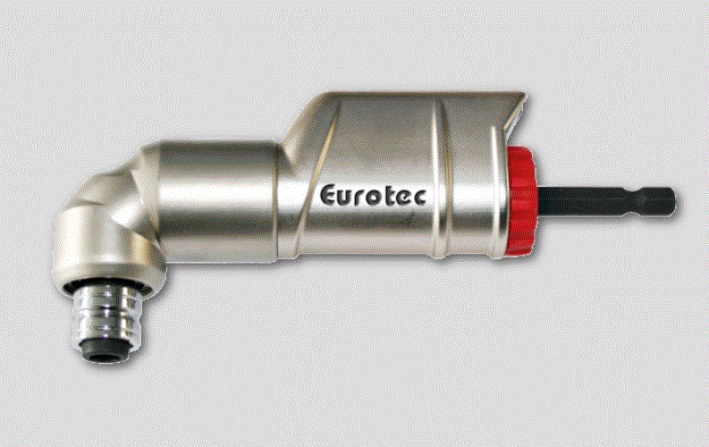 Eurotec Winkelschraubvorsatz inkl. 3 Bits (TX20, TX25 & TX30)