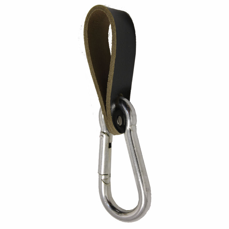 EIKO 10er Power-Karabiner mit Lederschlaufen extrastark Art.Nr: 3242